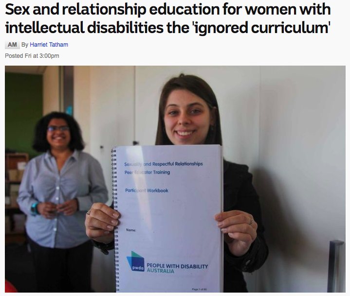 Peer-Led Sex Education for Women with Cognitive Disabilities