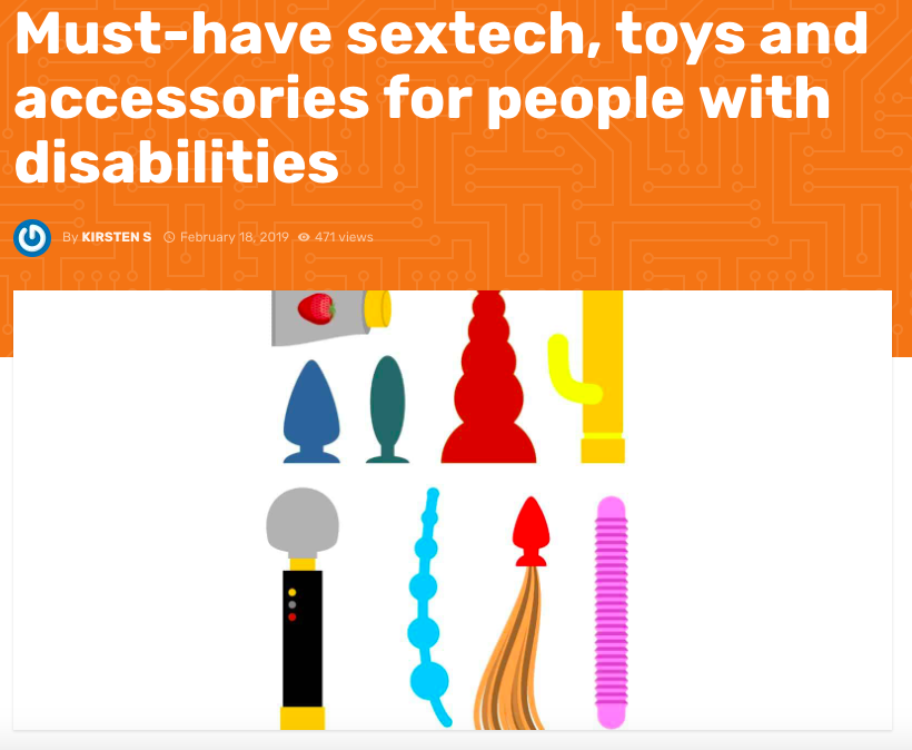 Yup, it’s Another Article on Adapted Sex Toys.