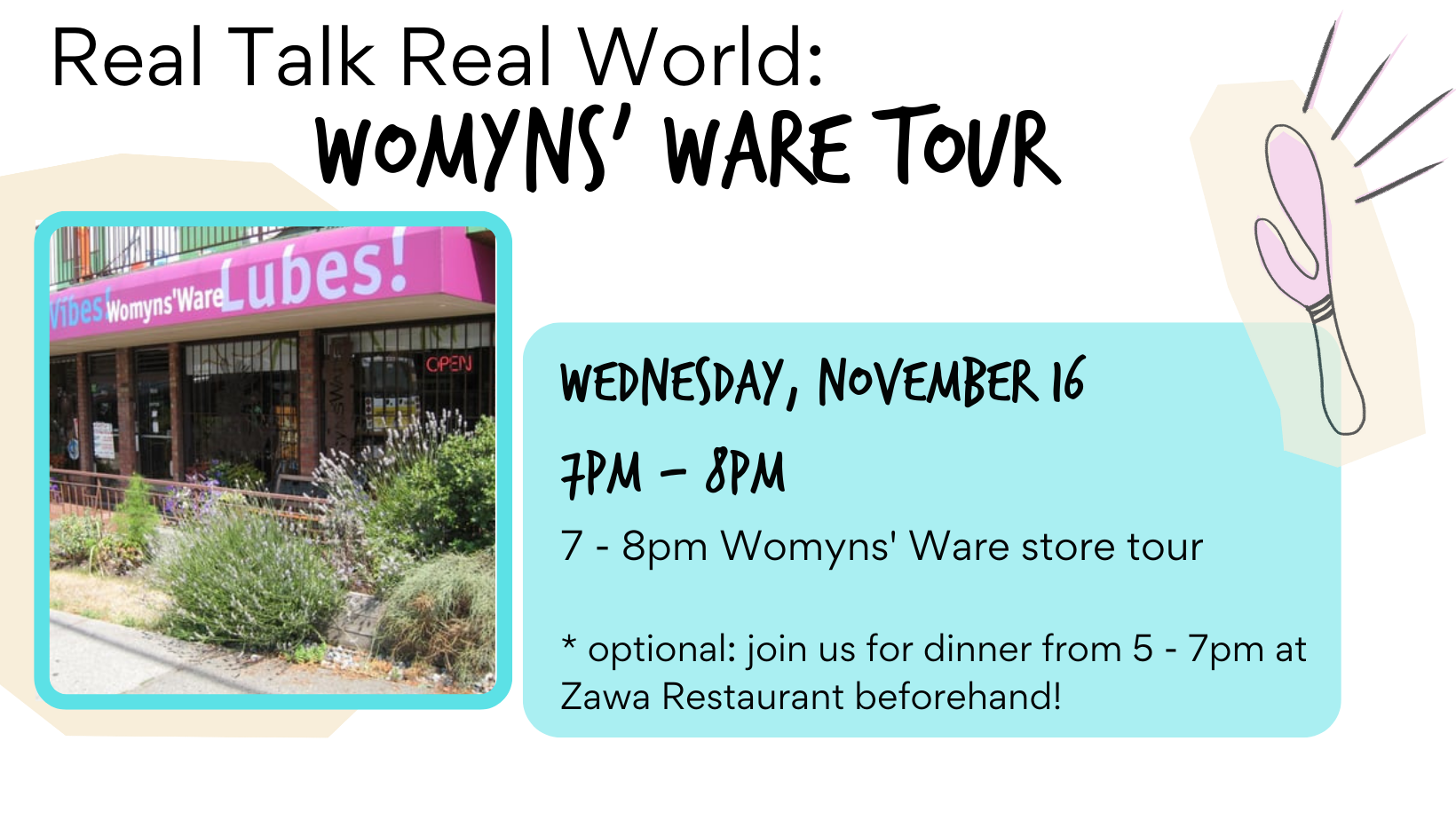 Real Talk, Real World: Womyns’ Ware Tour (All Genders Welcome)