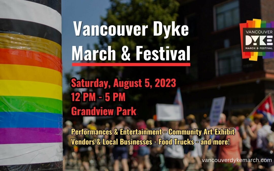 CQC at the Vancouver Dyke March, Sat Aug 5, 12 – 5pm